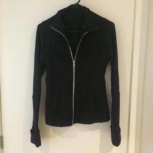 Lululemon black womens running jacket